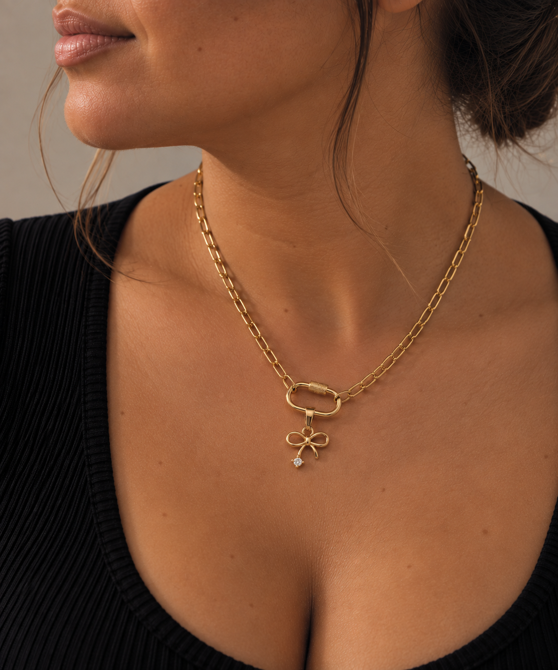 Charm Nœud + zircon