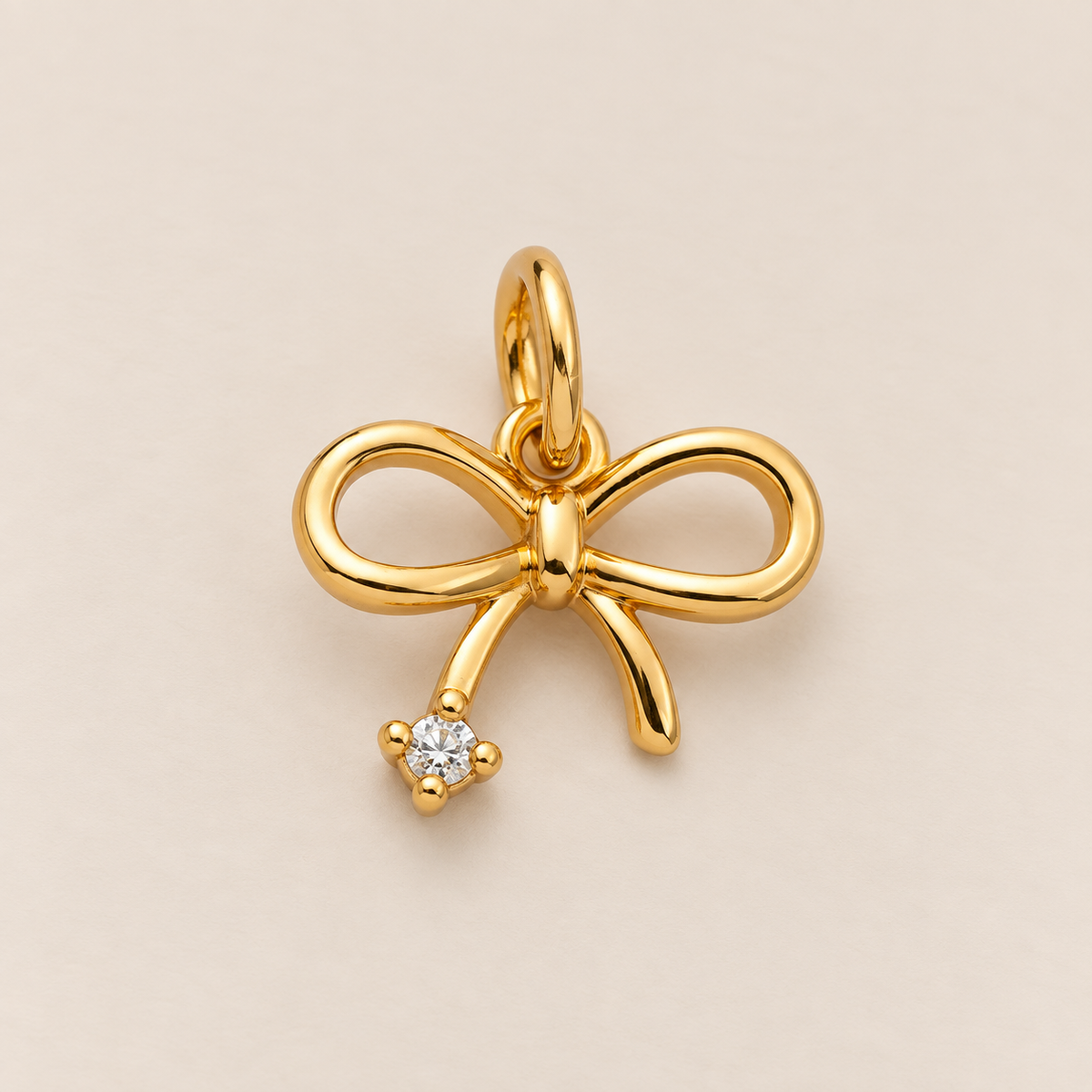 Charm Nœud + zircon